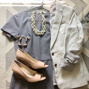 Banana Republic Cap Sleeve Office Dress 4 Tall